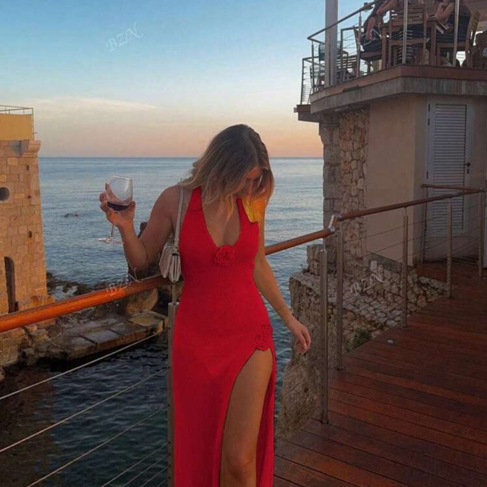 Shein Red Maxi Dress
